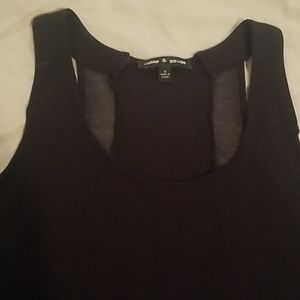 2/$10 😛 Cable & Gauge Black Mesh Hi/Lo Tank